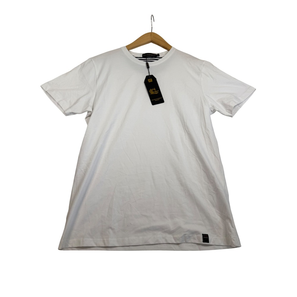 Tailored Recreation Premium Mens White Crewneck T-Shirt Size M New With Tags